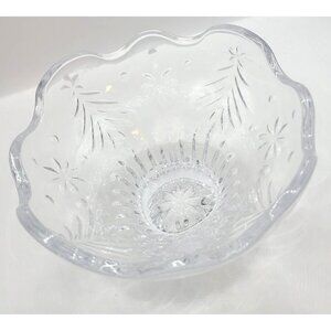 Mikasa Christmas Night Footed Bowl Serving Celebrations Centerpiece Holiday